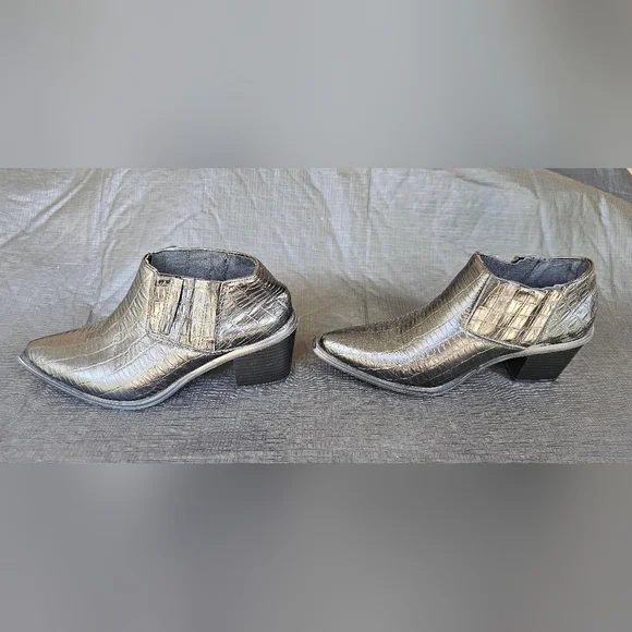 Seven7 Casanova Western Ankle Black Snake Bootie Womens Size 8 Cowboy-Cowgirl - Picture 4 of 6